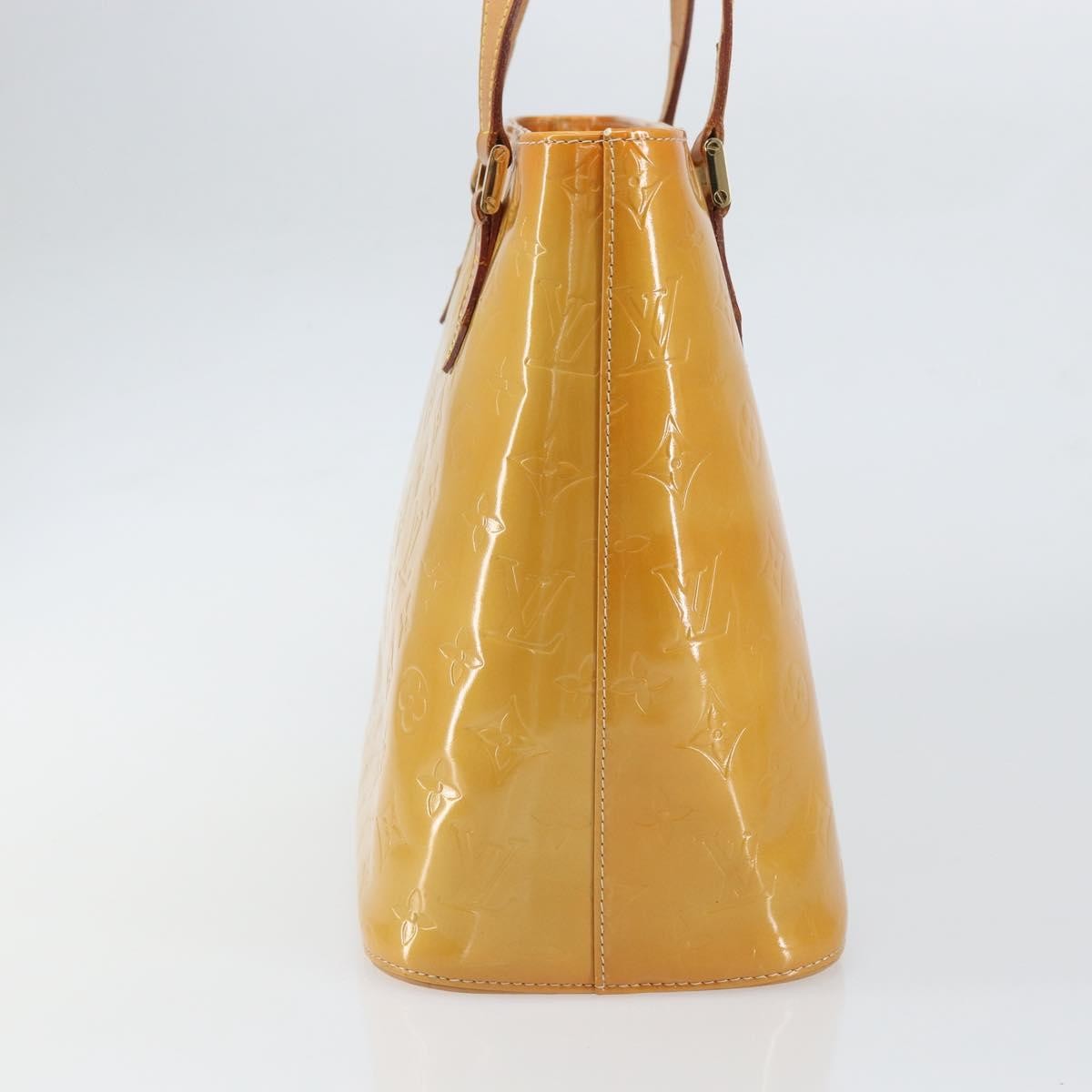 Louis Vuitton Houston Handbag Monogram Vernis, BEIGE, PATENT_LEATHER, Handbag