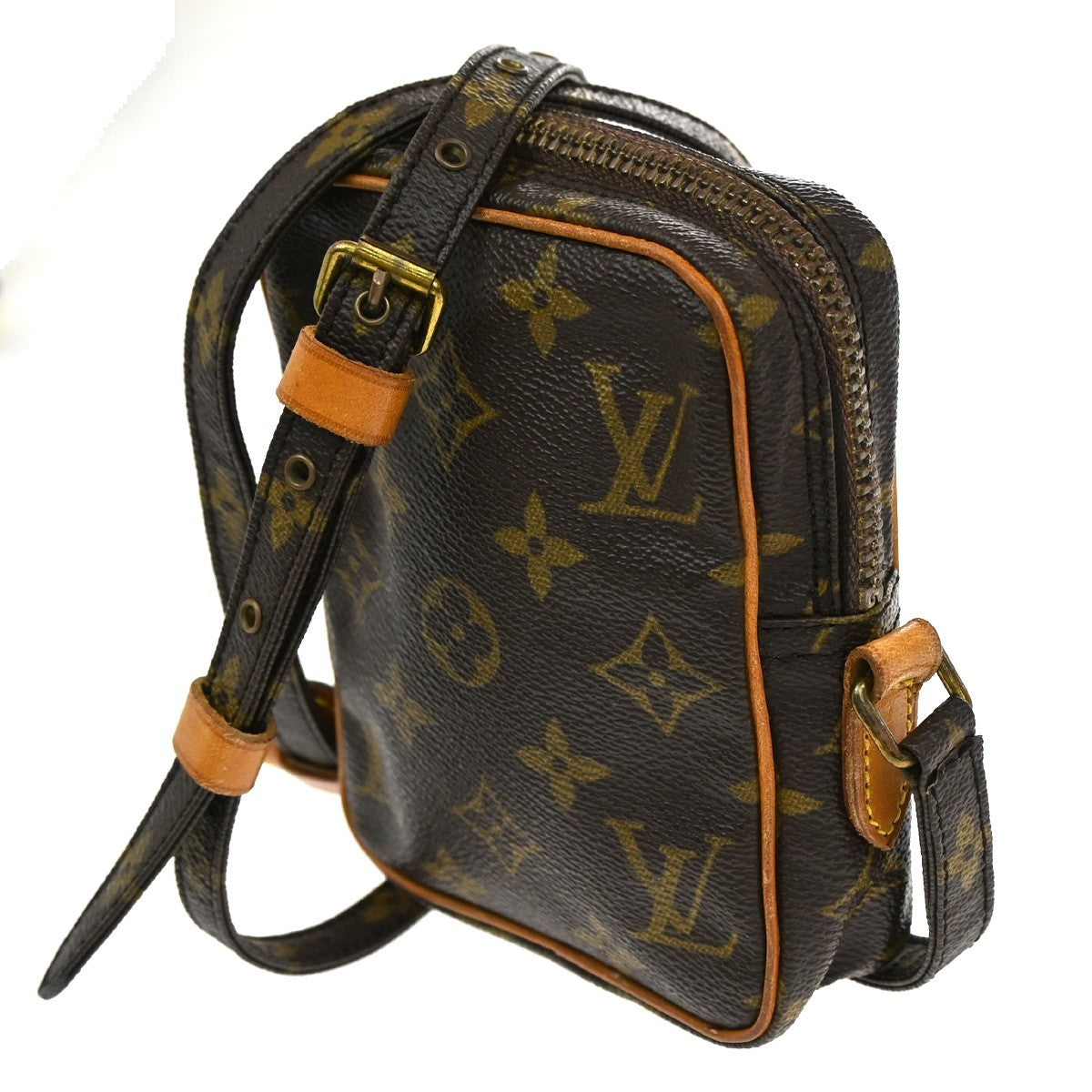 Louis Vuitton Danube Handbag Monogram Canvas, Brown, Canvas, Clutch