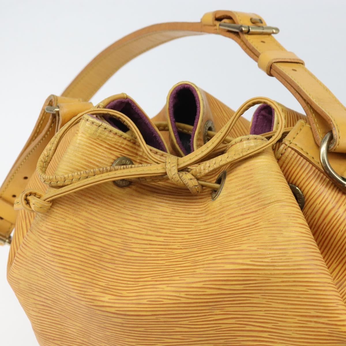 Louis Vuitton Noe Handbag Epi Leather, YELLOW, LEATHER, Shoulder bag