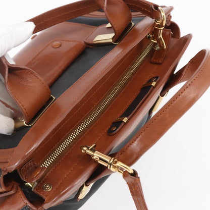 Chloe Alice Satchel Leather, BROWN, LEATHER, Handbag