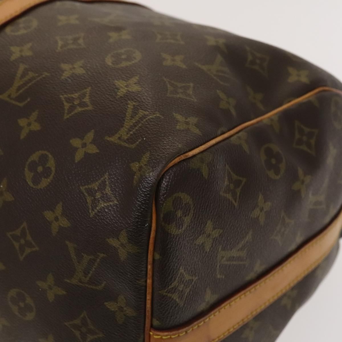 Louis Vuitton Keepall Bandouliere Bag Monogram Canvas, BROWN, CANVAS, Travel bag