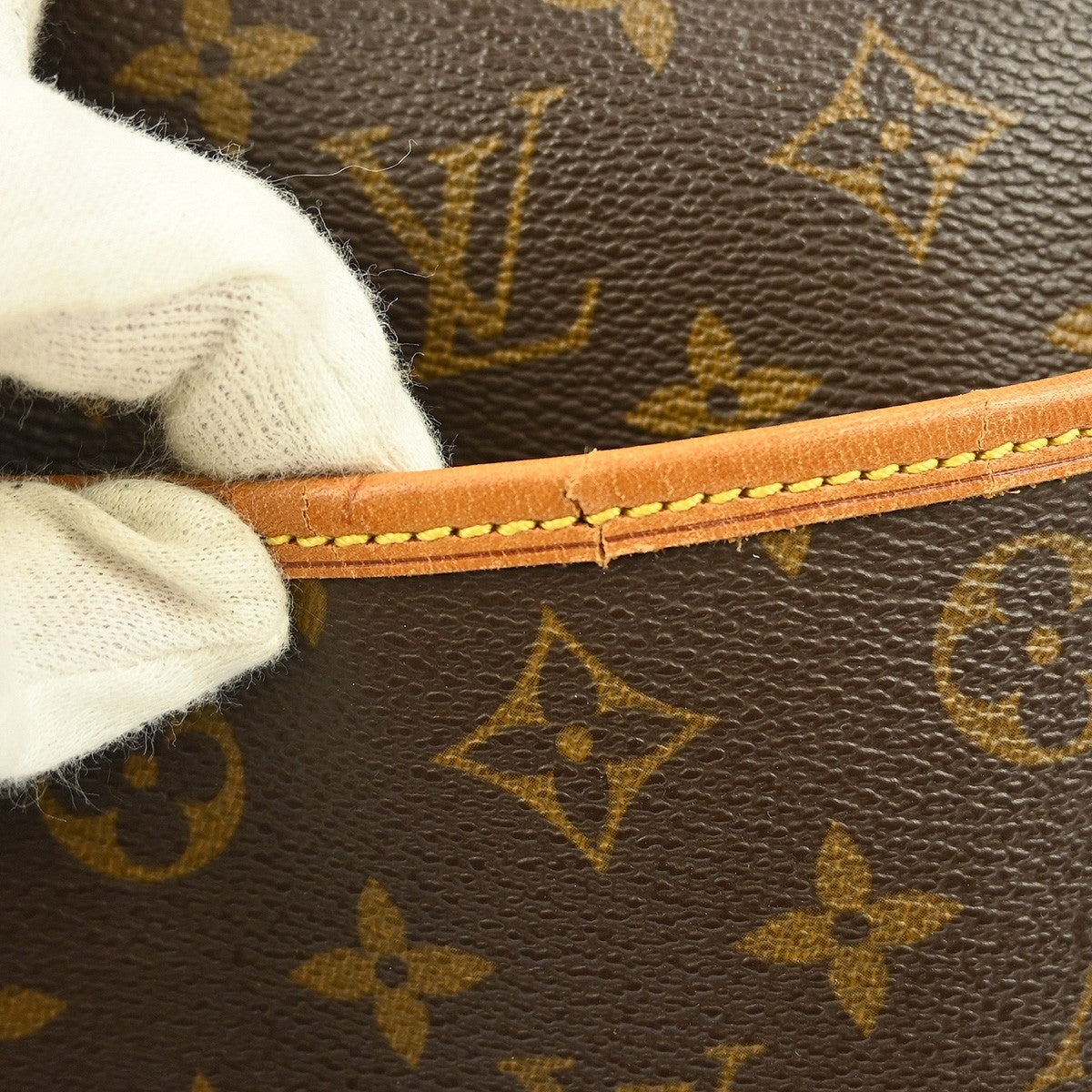 Louis Vuitton Deauville Handbag Monogram Canvas, BROWN, CANVAS, Handbag