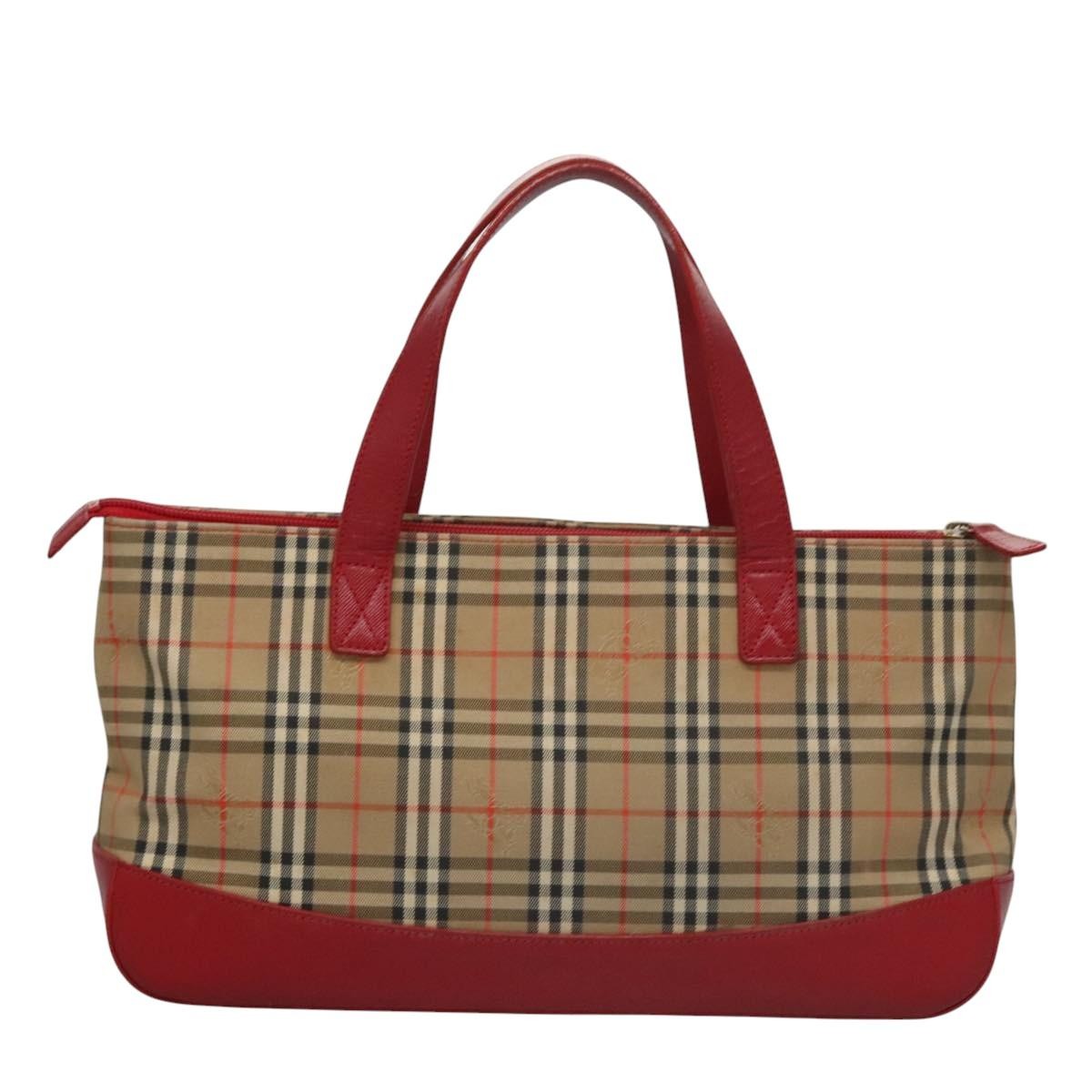 Burberry Nova Check Handbag Nova Check Canvas, BEIGE, CANVAS, Handbag
