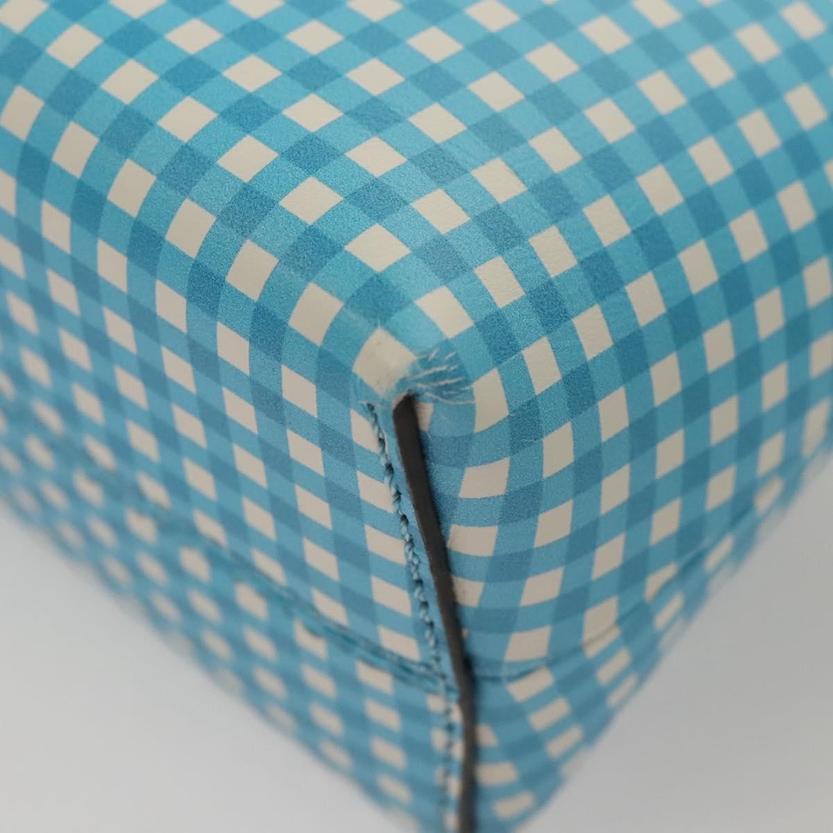 Fendi By The Way Satchel Printed Leather, BLUE, LEATHER, Handbag