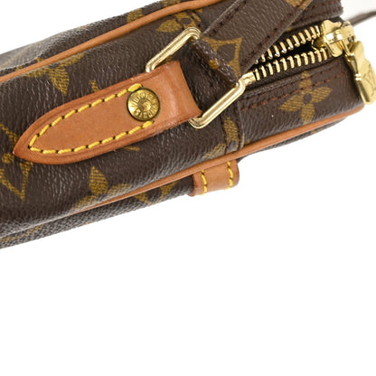 Louis Vuitton Danube Handbag Monogram Canvas, BROWN, CANVAS, Shoulder bag