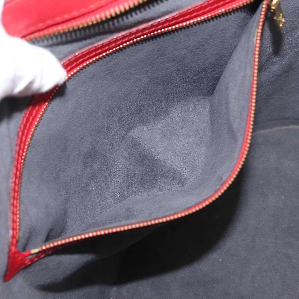 Louis Vuitton Saint Jacques Handbag Epi Leather, RED, LEATHER, Shoulder bag