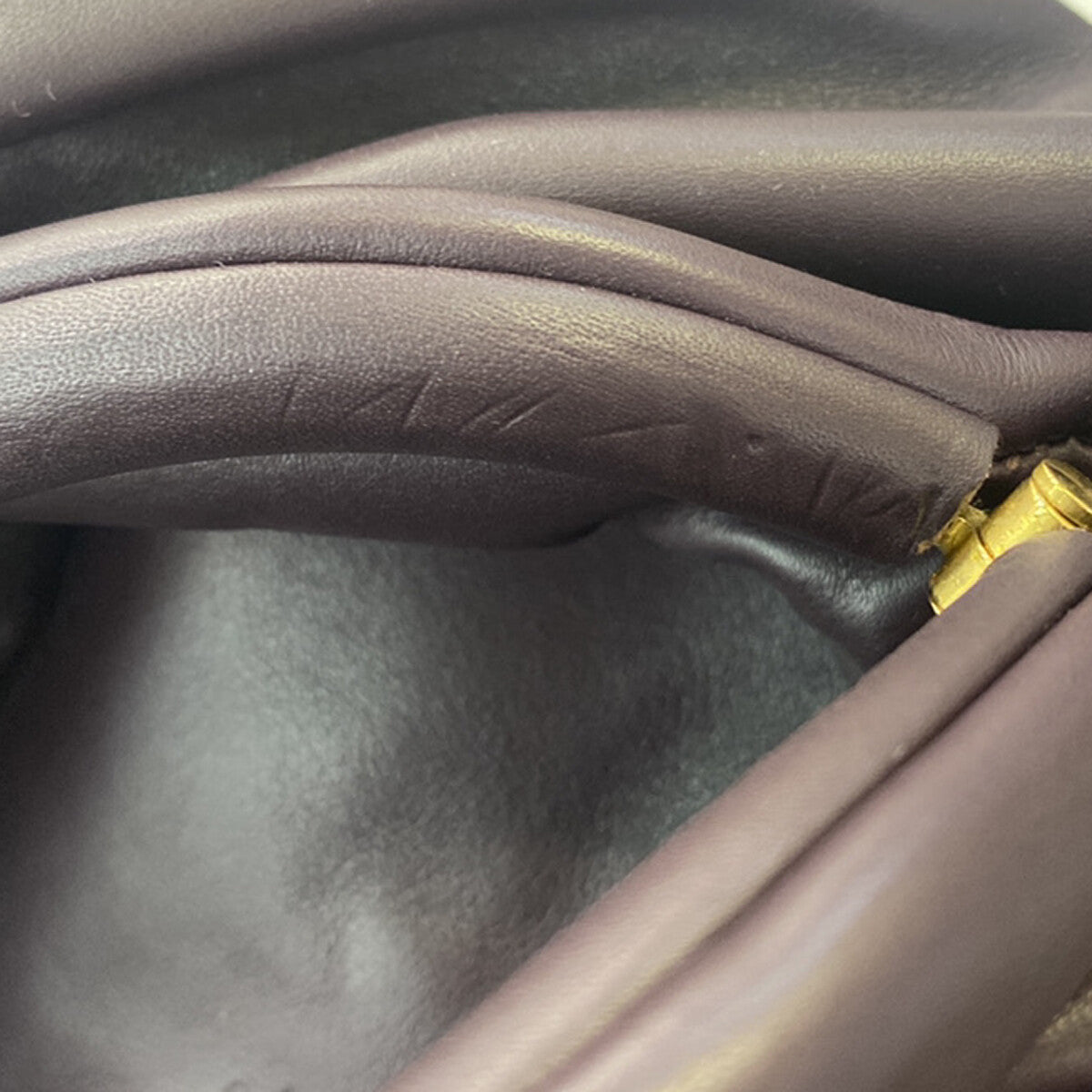 Bottega Veneta The Chain Pouch Leather, BURGUNDY, LEATHER, Clutche & pouche