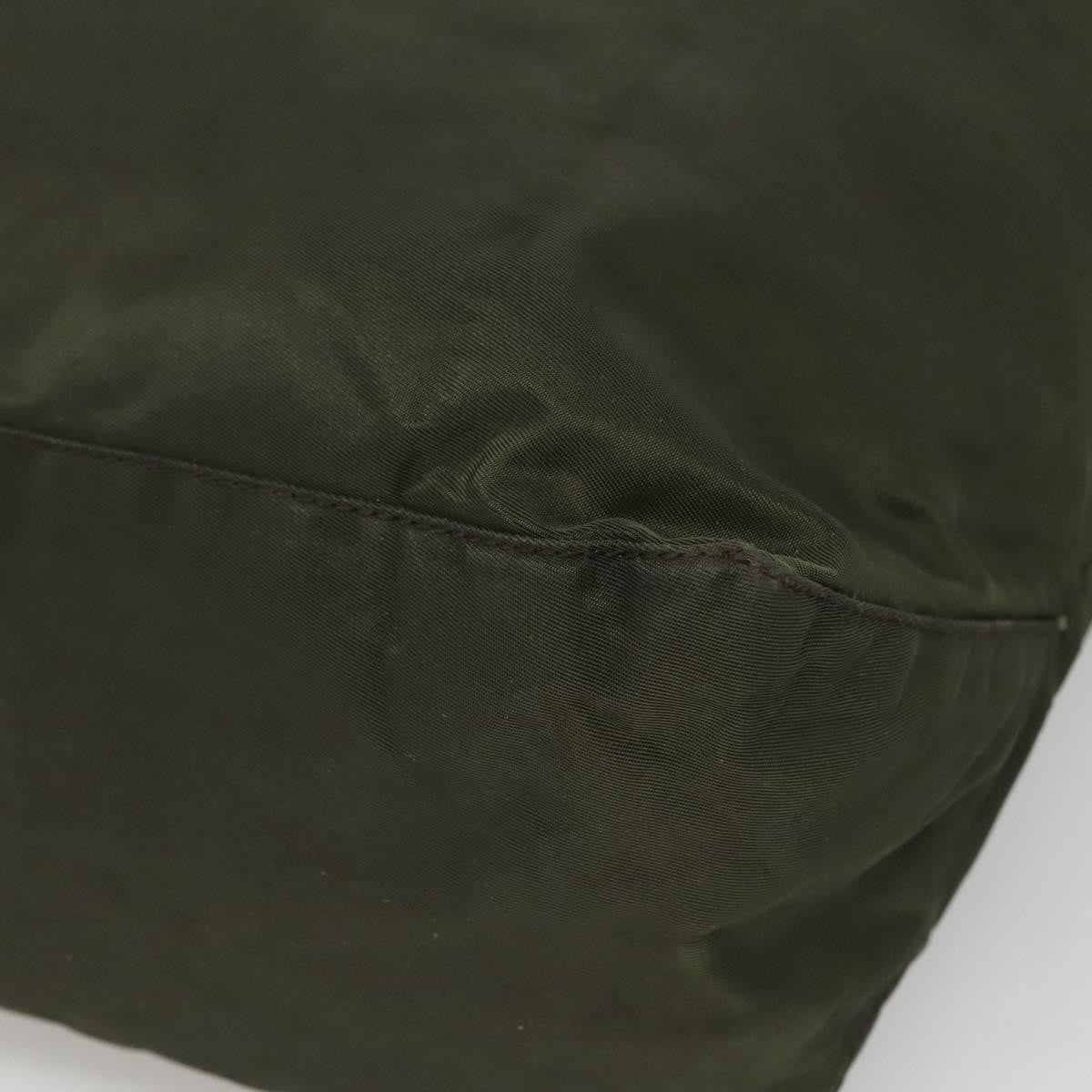 Prada Vintage Convertible Zip Tote Tessuto, KHAKI, NYLON, Tote bag