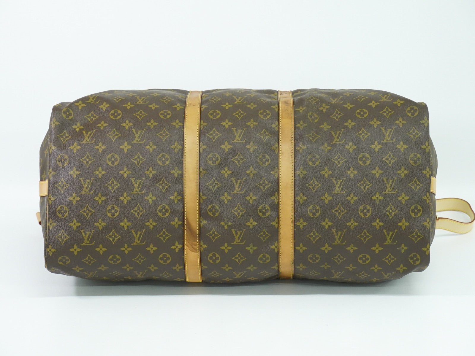 Louis Vuitton Keepall Bandouliere Bag Monogram Canvas, BROWN, CANVAS, Travel bag