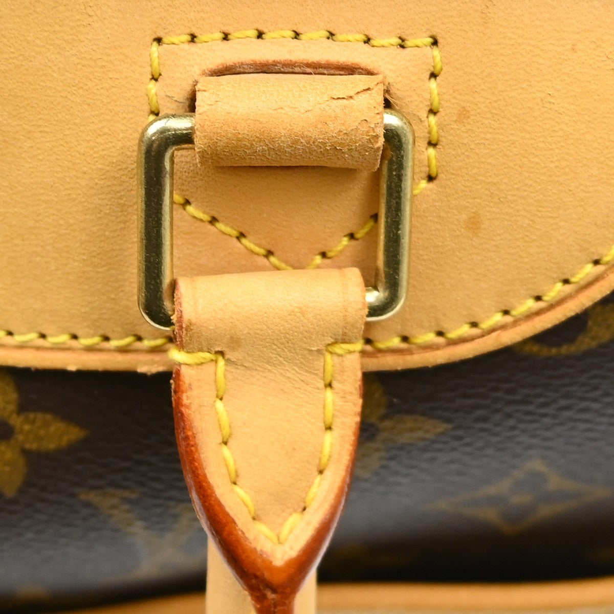 Louis Vuitton Deauville Handbag Monogram Canvas, Brown, Canvas, Handbag
