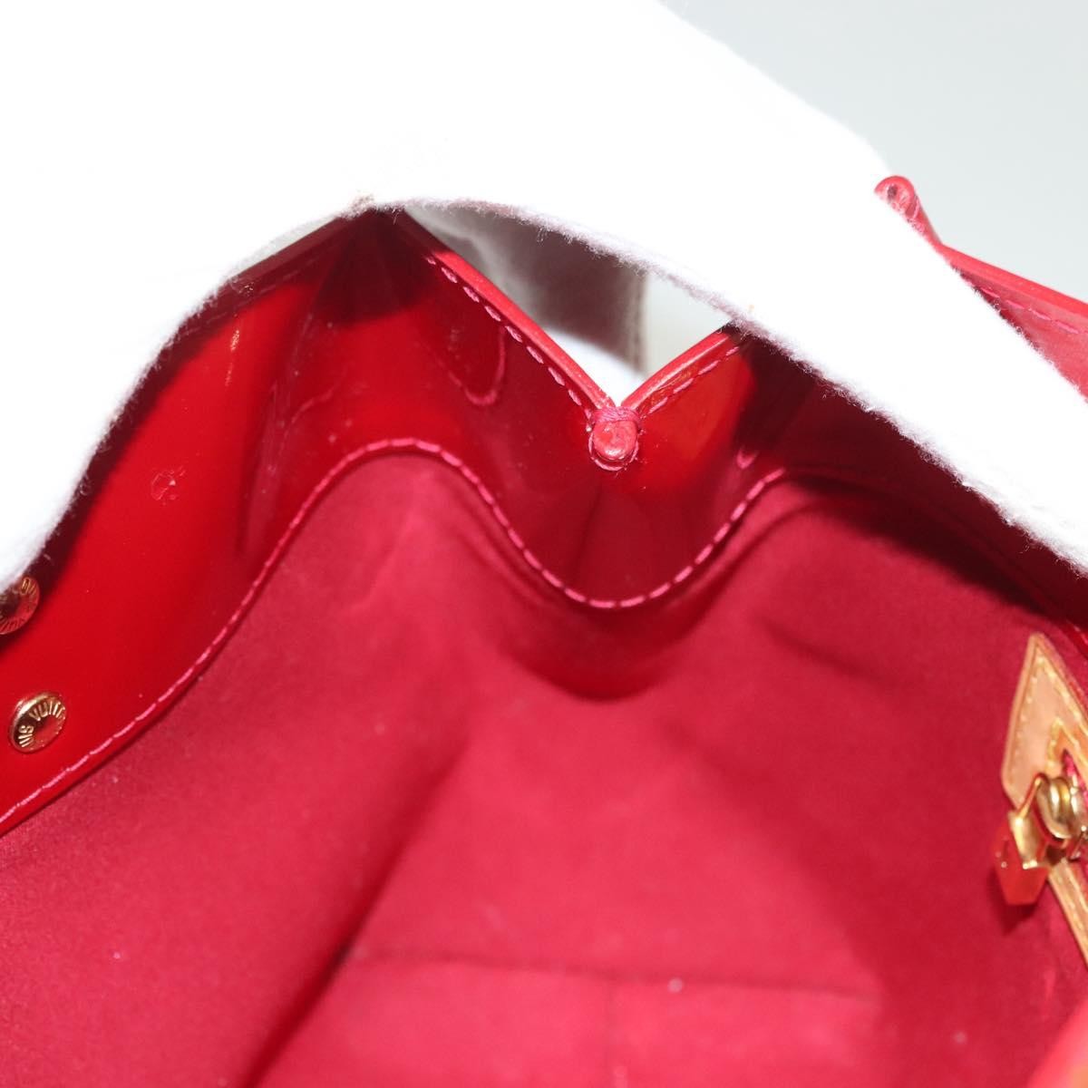 Louis Vuitton Reade Handbag Monogram Vernis, RED, PATENT_LEATHER, Handbag