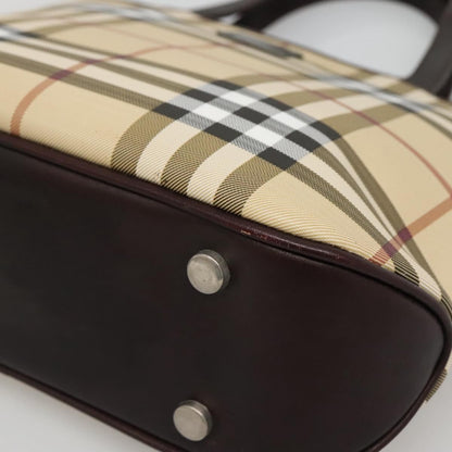 Burberry Nova Check Handbag Nova Check Canvas, BEIGE, CANVAS, Handbag