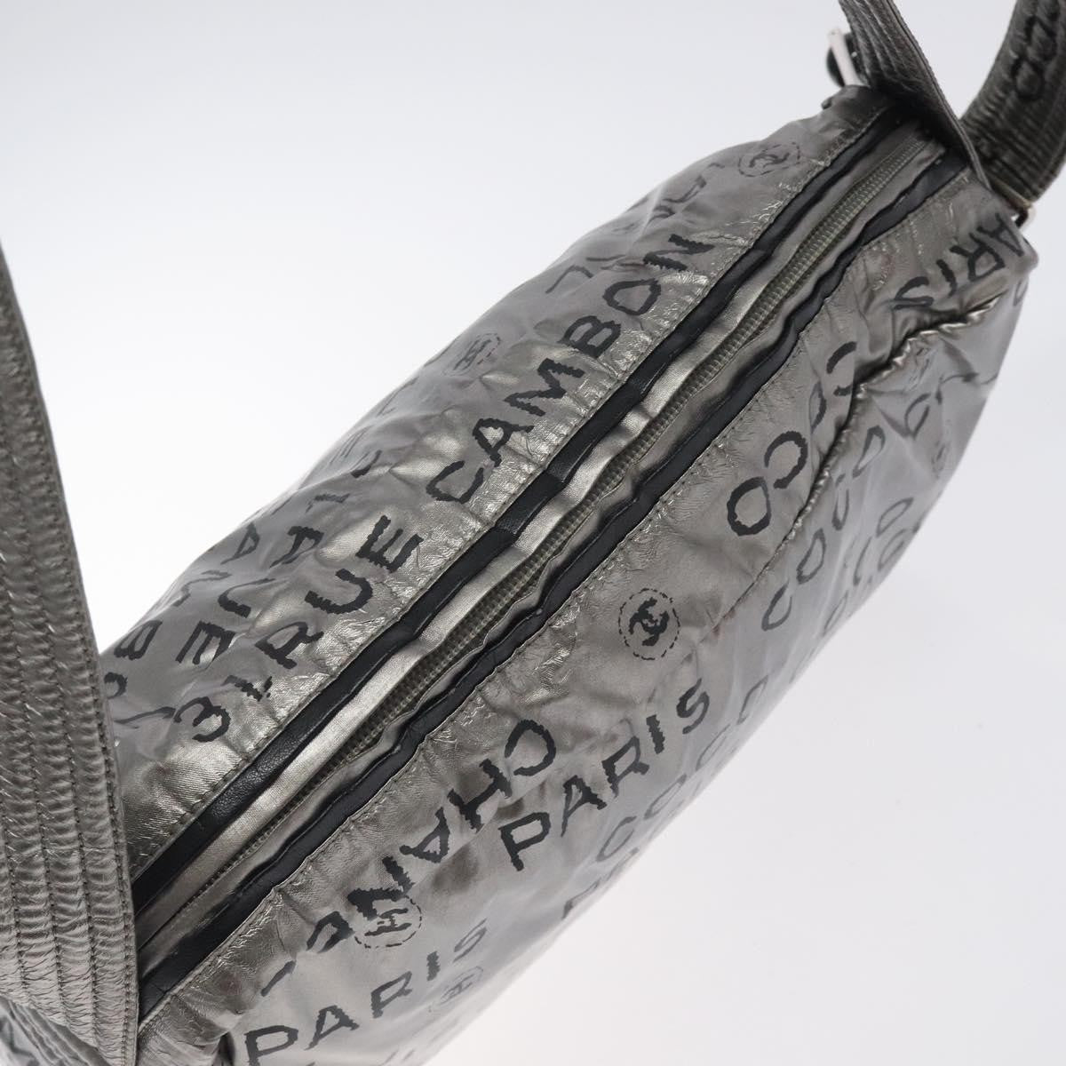 Chanel Unlimited Shoulder Bag Nylon, SILVER, NYLON, Shoulder bag