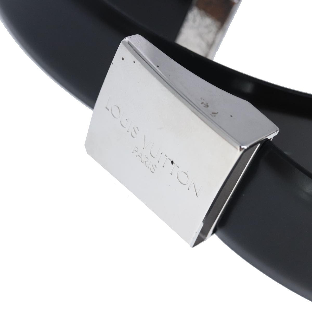 Louis Vuitton Carre Belt Leather, Black, Leather, Belt