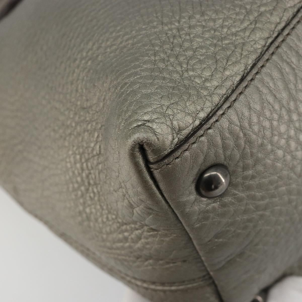 Gucci Soho Convertible Top Handle Bag Leather, Silver, Leather, Handbag