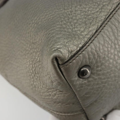 Gucci Soho Convertible Top Handle Bag Leather, Silver, Leather, Handbag