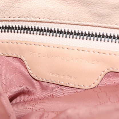 Stella McCartney Falabella Fold Over Bag Faux Suede, BEIGE, SUEDE, Crossbody bag