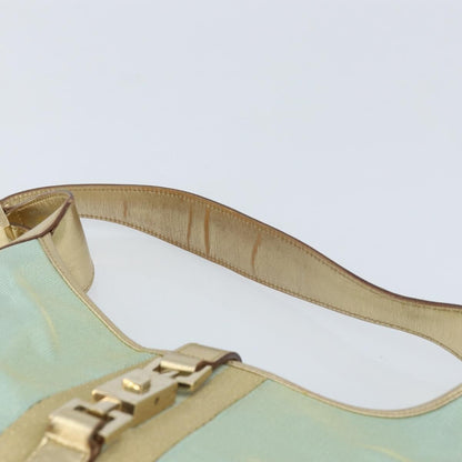Gucci Vintage Jackie Shoulder Bag Canvas and Leather, Blue, Canvas, Shoulder Bag