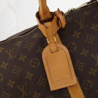 Louis Vuitton Keepall Bag Monogram Canvas, BROWN, CANVAS, Travel bag