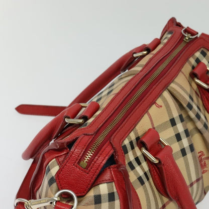 Burberry Pilgrim Satchel Haymarket Coated Canvas, BEIGE, CANVAS, Handbag