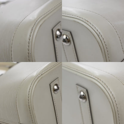 Louis Vuitton Alma Handbag Epi Leather, WHITE, LEATHER, Handbag