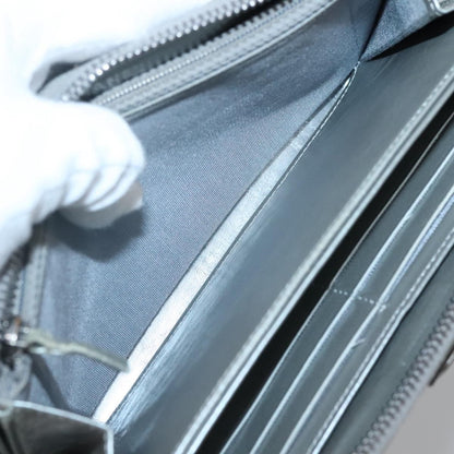 Chanel Boy Zip Jacket Wallet Quilted Calfskin, SILVER, LEATHER, Wallets