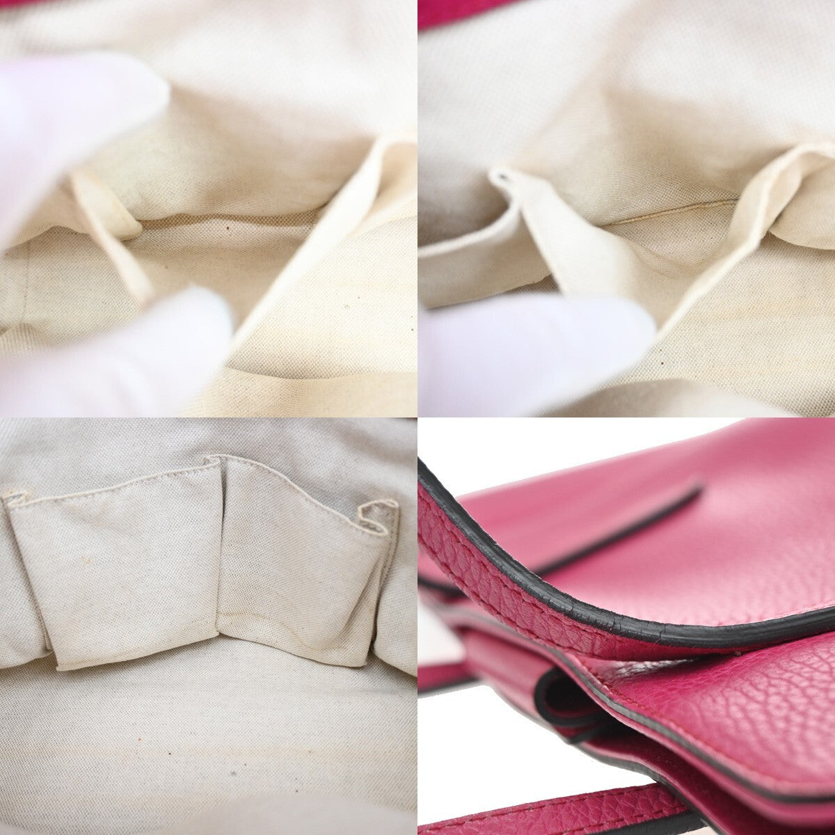 Gucci Swing Tote Leather, PINK, LEATHER, Tote bag