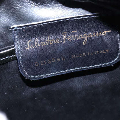 Salvatore Ferragamo Vara Bow camera Shoulder Bag Patent Leather, BLACK, PATENT_LEATHER, Shoulder bag
