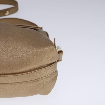 Bvlgari Chandra Flap Shoulder Bag Leather, GOLD, LEATHER, Shoulder bag