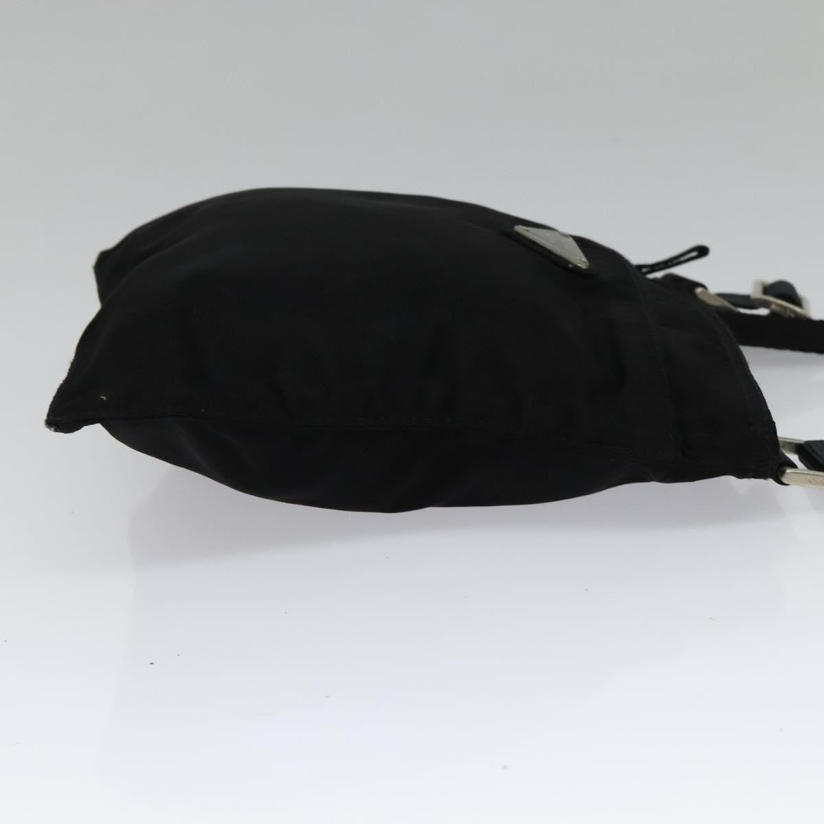 Prada Front Pocket Messenger Bag Tessuto, Black, Nylon, Shoulder Bag