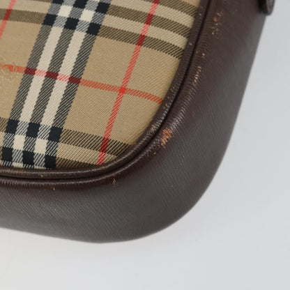 Burberry Nova check Shoulder bag Canvas, BEIGE, CANVAS, Shoulder bag