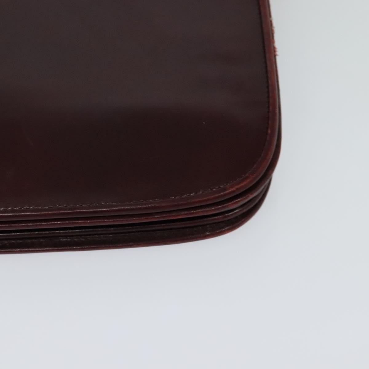 Bally Vintage Shoulder Bag Leather, Burgundy, Leather, Shoulder Bag