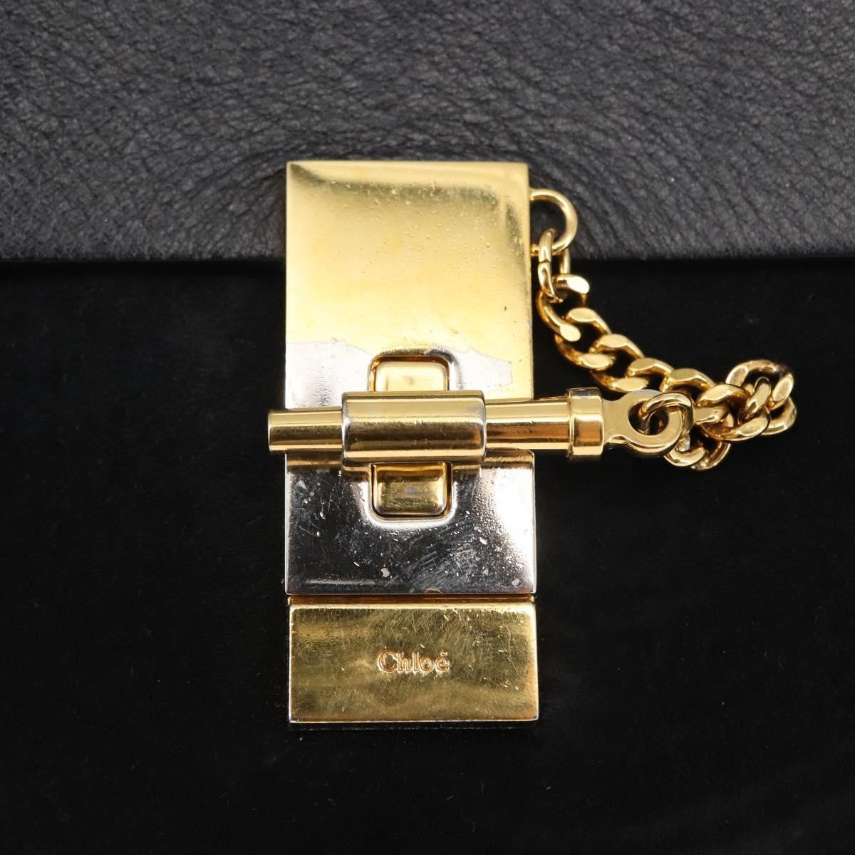 Chloe Drew Shoulder Bag Leather, BLACK, LEATHER, Shoulder bag