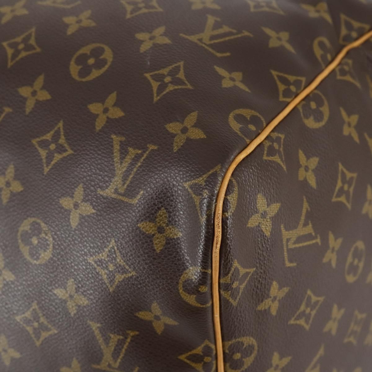 Louis Vuitton Keepall Bag Monogram Canvas, BROWN, CANVAS, Travel bag