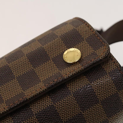 Louis Vuitton Naviglio Handbag Damier, BROWN, CANVAS, Shoulder bag