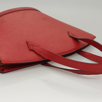 Louis Vuitton Saint Jacques Handbag Epi Leather, RED, LEATHER, Shoulder bag