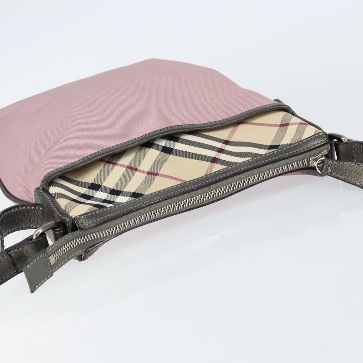 Burberry Nova check Shoulder bag Nylon, PINK, NYLON, Shoulder bag