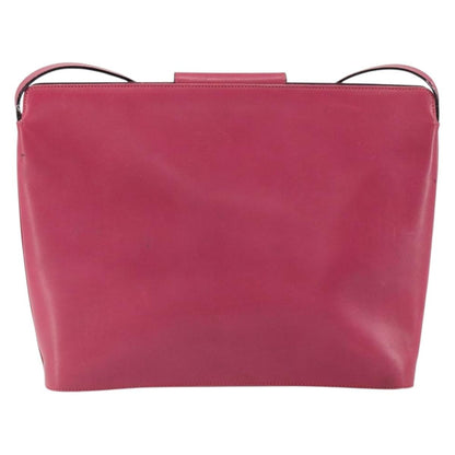 Salvatore Ferragamo Gancini Shoulder Bag Leather, PINK, LEATHER, Shoulder bag