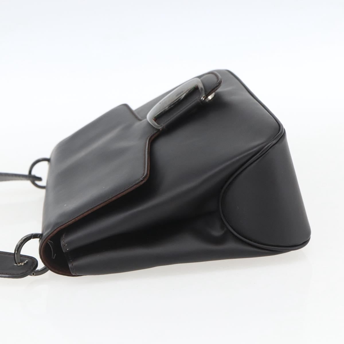 Salvatore Ferragamo Vala Shoulder Bag Leather, BLACK, LEATHER, Shoulder bag