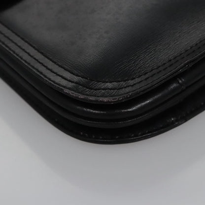Saint Laurent Vintage Shoulder Bag Leather, BLACK, LEATHER, Shoulder bag