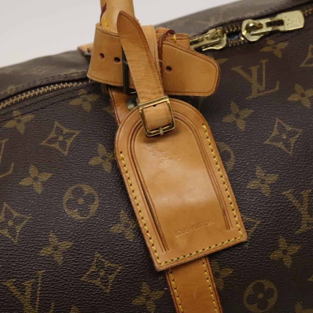 Louis Vuitton Keepall Bag Monogram Canvas, BROWN, CANVAS, Travel bag