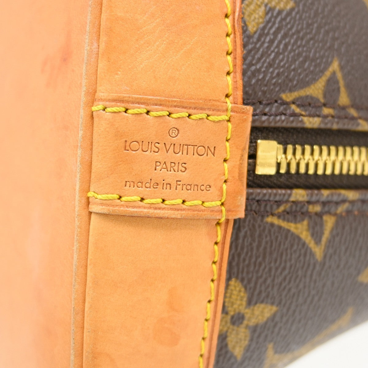 Louis Vuitton Alma Handbag Monogram Canvas, Brown, Canvas, Handbag