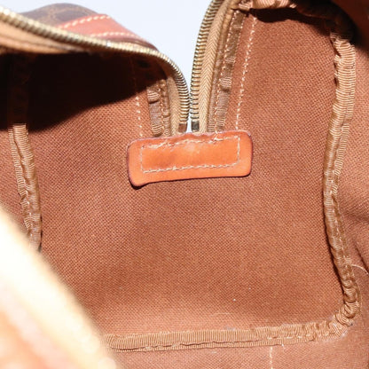 Celine Vintage Macadam Boston bag Canvas, BROWN, CANVAS, Handbag