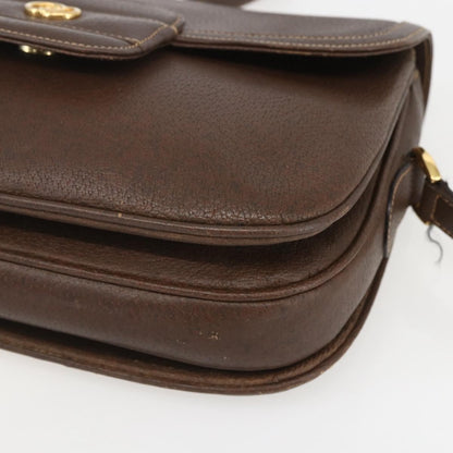 Gucci Vintage Shoulder Bag Leather, BROWN, LEATHER, Shoulder bag