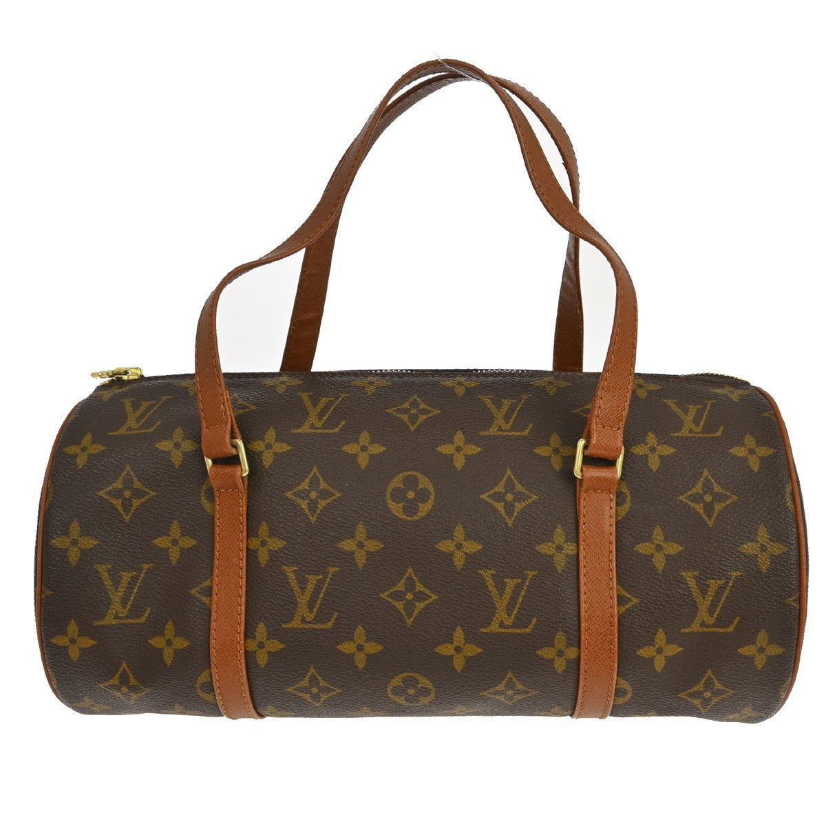 Louis Vuitton Papillon Handbag Monogram Canvas, Brown, Canvas, Handbag