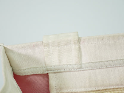 Chanel Cruise Tote Printed Canvas, WHITE, CANVAS, Tote bag