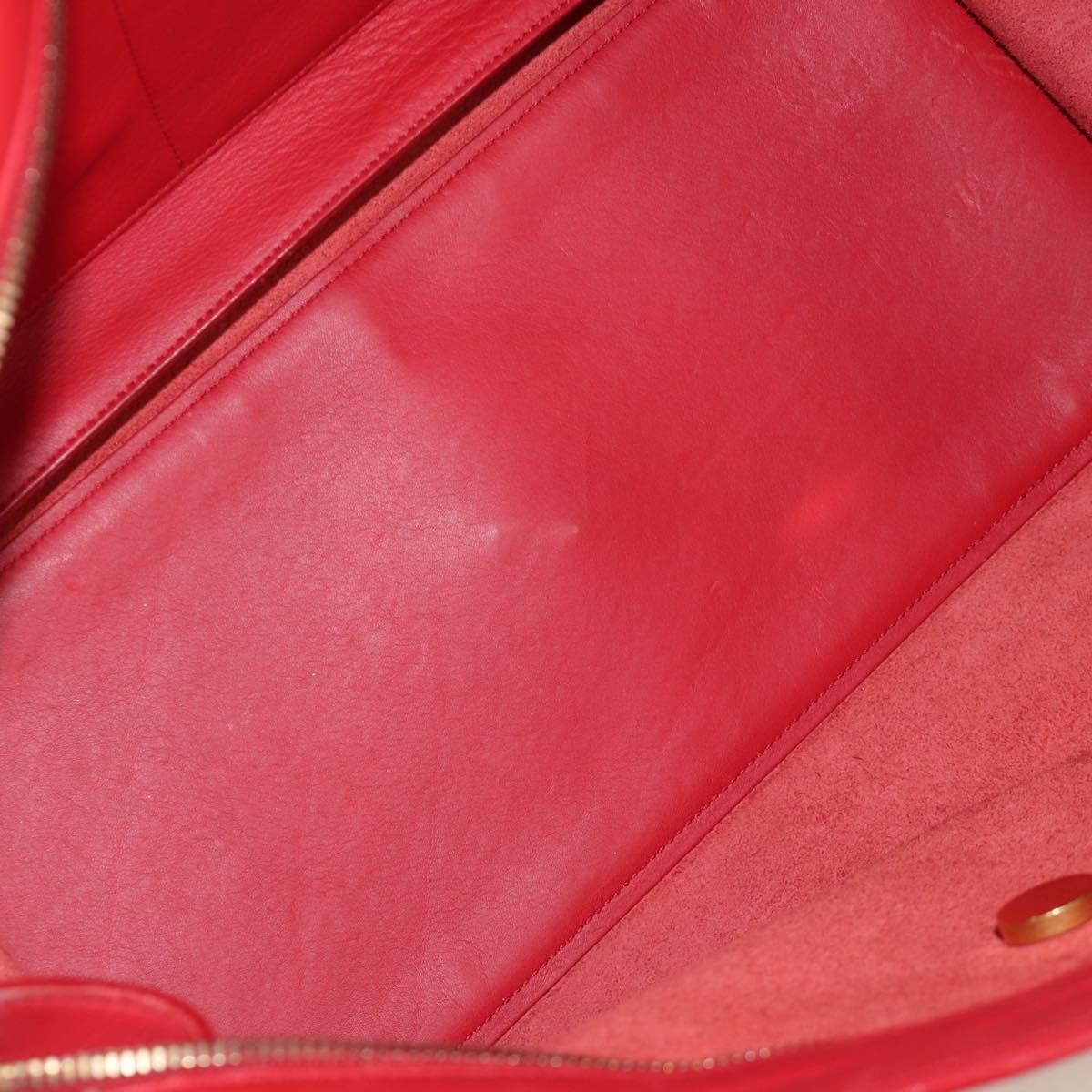 Saint Laurent Classic Y Cabas Leather, RED, LEATHER, Handbag