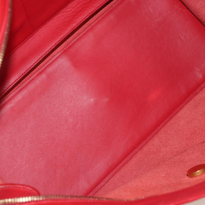 Saint Laurent Classic Y Cabas Leather, RED, LEATHER, Handbag