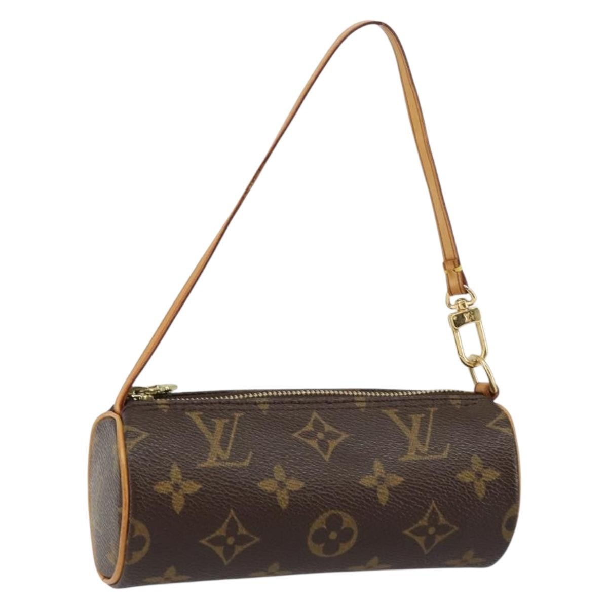 Louis Vuitton Papillon Pochette Monogram Canvas, BROWN, CANVAS, Handbag