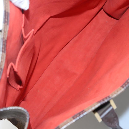 Louis Vuitton Sac Plat Bag Damier, BROWN, CANVAS, Handbag